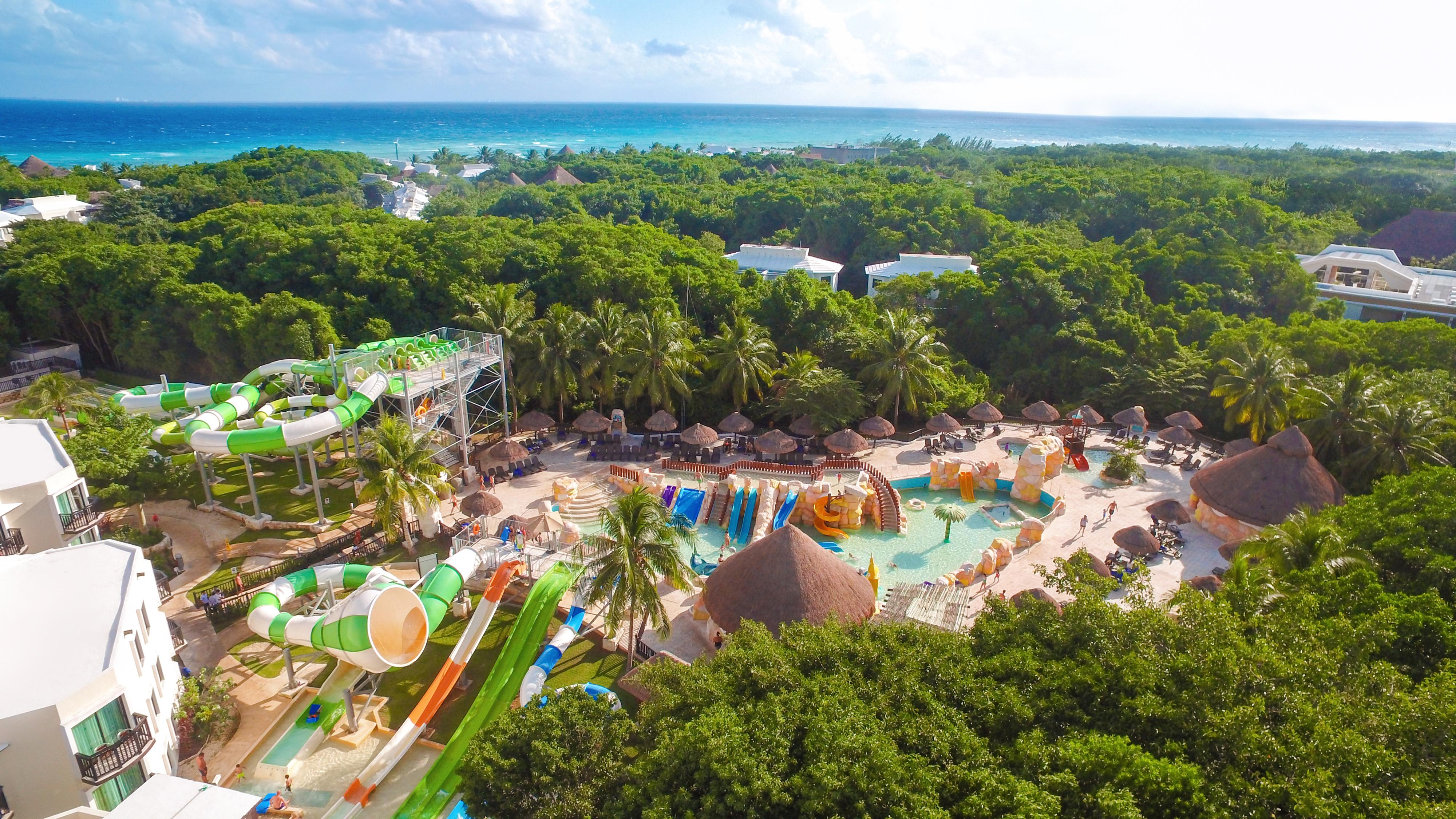 Sandos Caracol Eco Resort All Inclusive (Adults Only) Playa del Carmen Esterno foto Aerial view of Xel-Há